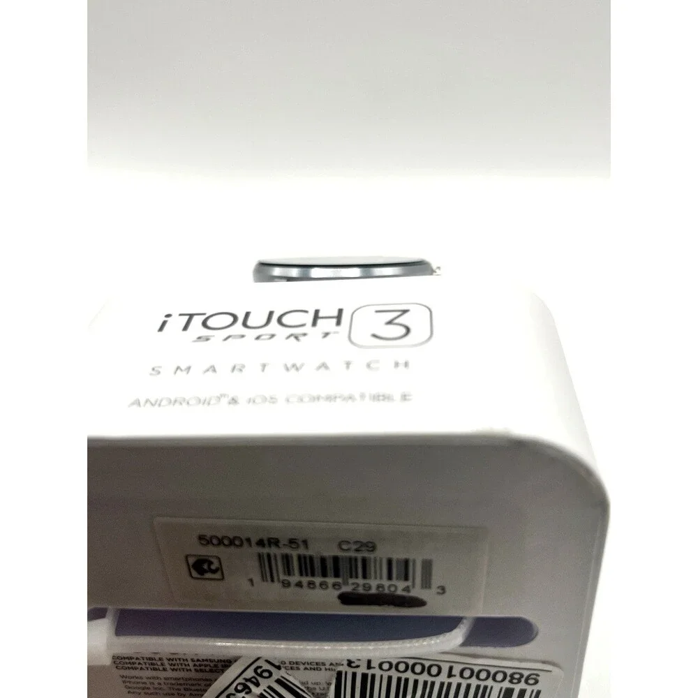 iTouch Sport 3 Smartwatch Silver Mesh Heart Rate Fitness Tracker New - New